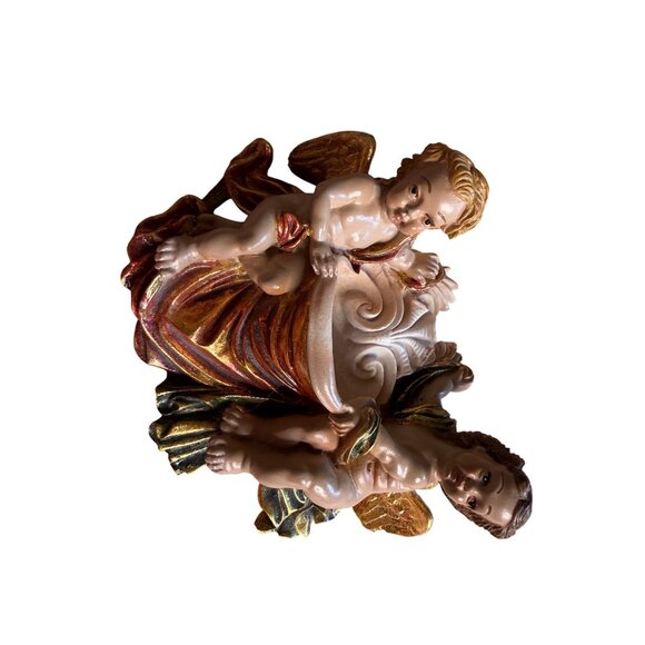 VTG Guerrini Cordoba Angel Cherub Wall Decor Religious Holy water font Spain - Picture 2 of 13